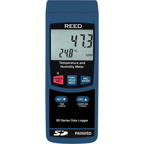 Data Logging Thermo-Hygrometer with NIST Certificate, 5% - 95% RH, 32° - 122° F ( 0° - 50°C ) Action Paper