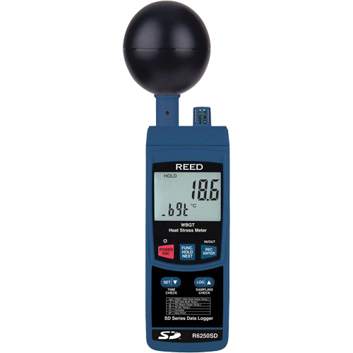 Compteur de stress thermique &agrave; enregistrement de donn&eacute;es avec certificat de calibration Action Paper