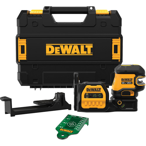 20V MAX* XR&reg; 2 Spot Green Line Laser Kit Action Paper