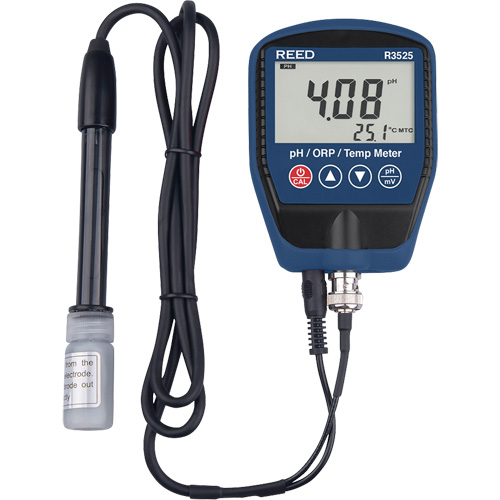 pH/mV Meter with Temperature Action Paper