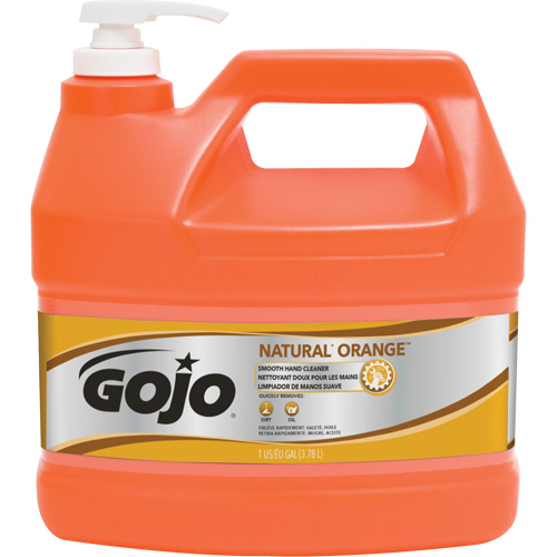 Natural Orange Hand Cleaner, Cream, 3.78 L, Jug, Citrus/Orange Action Paper