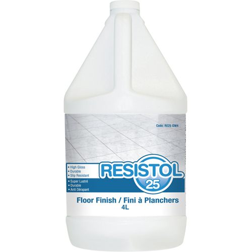 Resistol 25 Floor Finishes, 4 L, Jug Action Paper