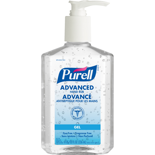Advanced Hand Sanitizer, 236 ml, Pump Bottle, 70% Alcohol Action Paper