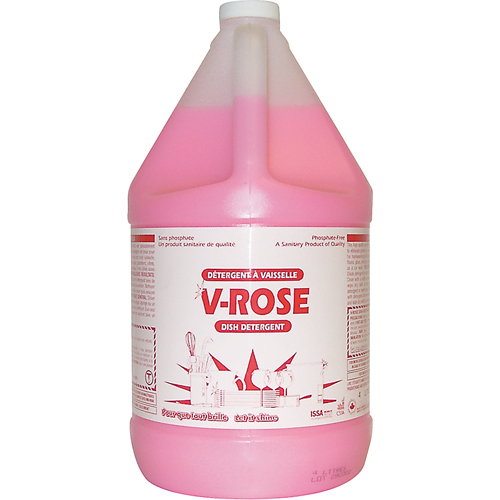 V-Rose Dish Detergent, Liquid, 4 L, Fresh Action Paper