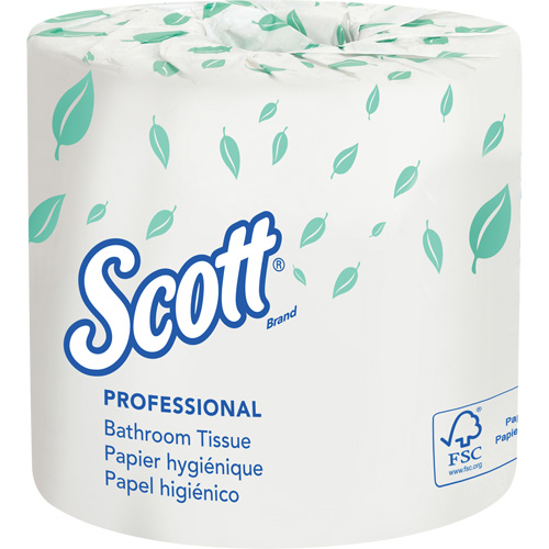 Papier hygi&eacute;nique Scott, 2 Pli, 550 Feuilles/Rouleu, Blanc Action Paper