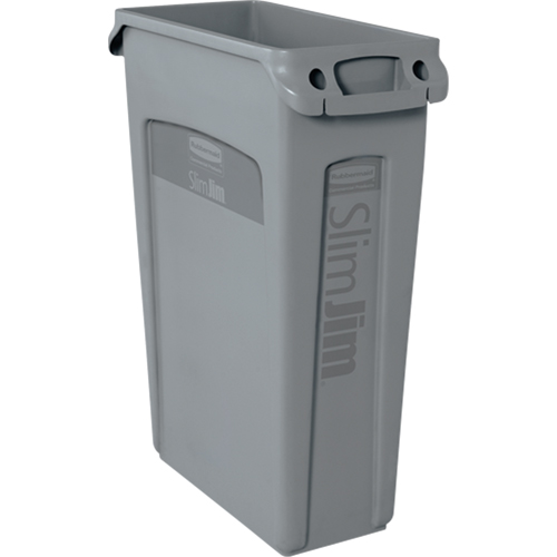 Contenants Slim Jim a/canaux de ventilation, Plastique, 23 gal. US Action Paper