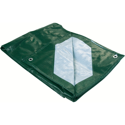Tarp, Heavy-Duty, Green, 10' x 8' x 9 mils Action Paper