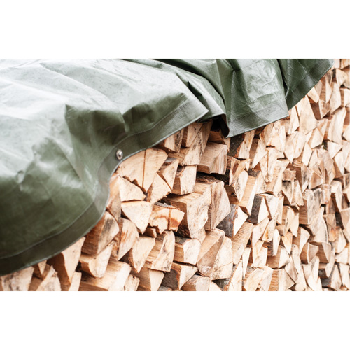 Tarp, Heavy-Duty, Green, 10' x 8' x 9 mils Action Paper