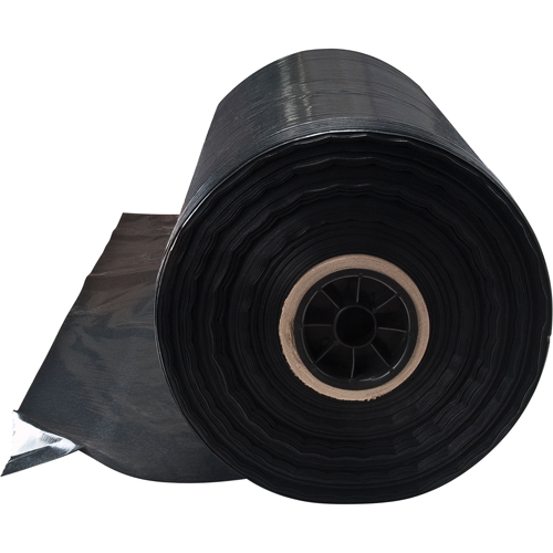 Garbage Bags, 3X Strong, 35" W x 49" L, 3 mils, Black Action Paper