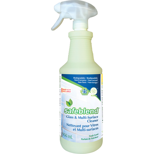 Fragrance-Free Glass & Multi-Surface Cleaner, 950 ml, Trigger Bottle Action Paper