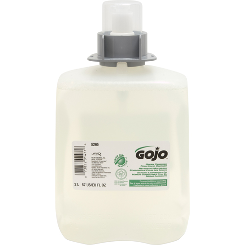 Savon pour les mains certifi&eacute; vert FMX-20, Mousse, 2 L, Sans parfum Action Paper