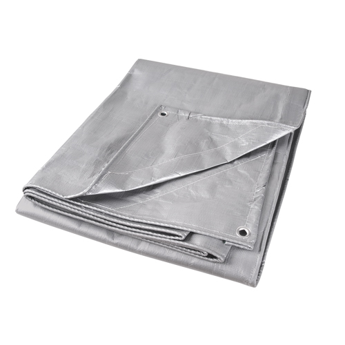 B&acirc;che, Super robuste, Argent, 10' x 8' x 12 mils Action Paper