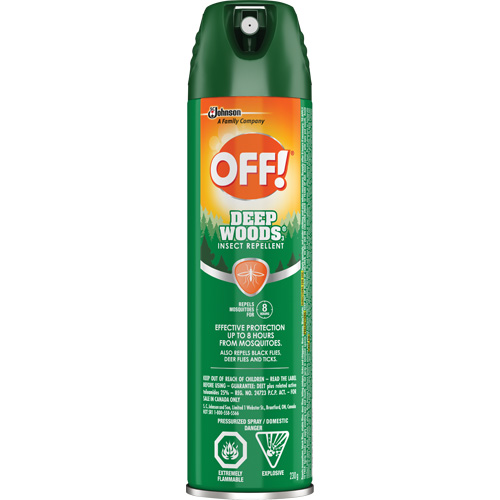 OFF! Deep Woods&reg; Insect Repellent, 25% DEET, Aerosol, 230 g Action Paper