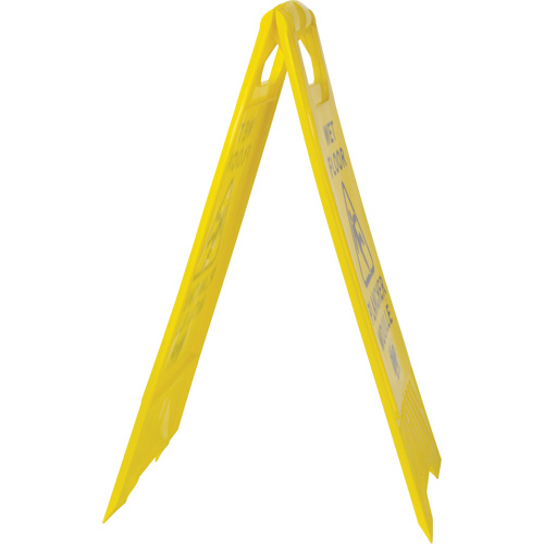 Safety Wet Floor Sign, Bilingual with Pictogram Action Paper