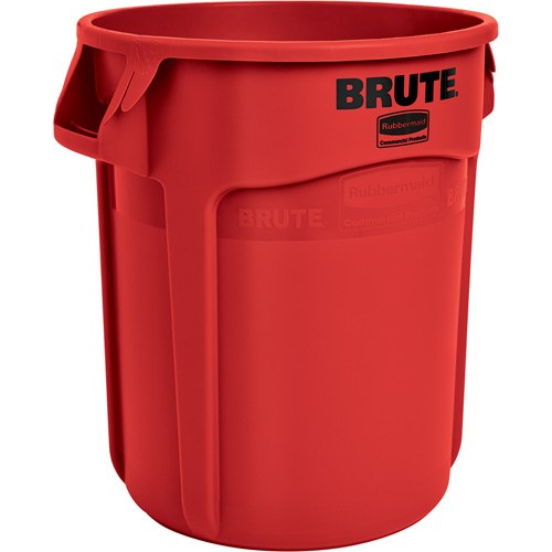Vented Brute&reg; Waste Container, Plastic, 20 US gal. Action Paper