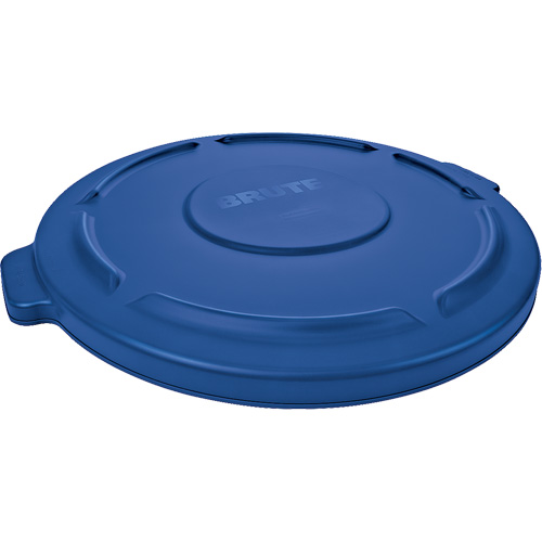 Brute&reg; Round Trash Can Top, Flat Lid, Plastic, Fits Container Size: 22-1/4" Dia. Action Paper