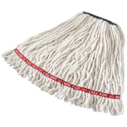Web Foot&reg; Shrinkless Wet Mop, Antimicrobial, Yarn, 20 oz., Loop Style Action Paper