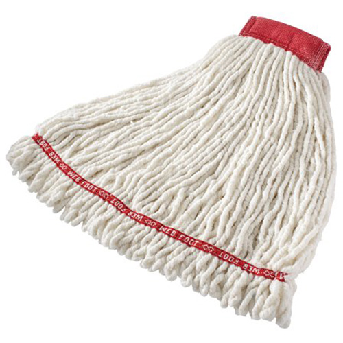 Web Foot&reg; Shrinkless Wet Mop, Antimicrobial, Yarn, 20 oz., Loop Style Action Paper