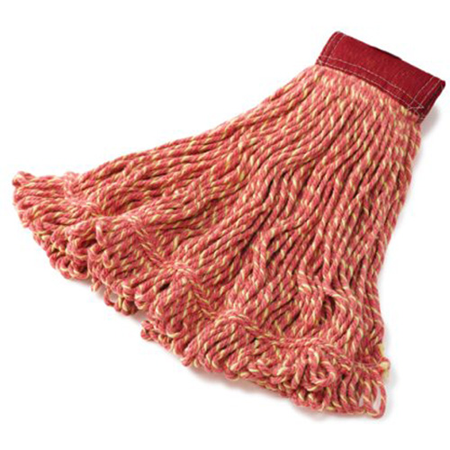 Super Stitch Wet Mop, Floor Finishing, Cotton/Yarn, 21 oz., Loop Style Action Paper