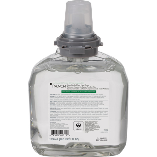 Green Certified Hand Soap for PROVON&reg; TFX Dispenser, Foam, 1200 ml, Scented Action Paper