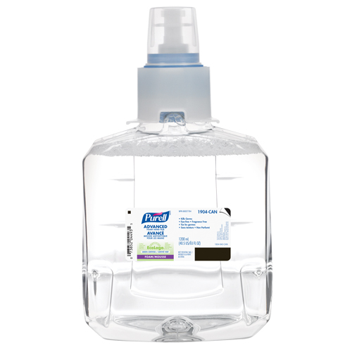 LTX-12 Advanced Foam Hand Sanitizer, 1200 ml, Cartridge Refill, 70% Alcohol Action Paper