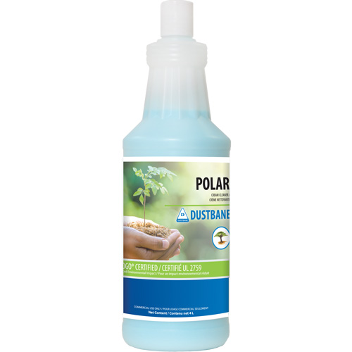 Polar Cream Bathroom Cleaner, 1 L/1.0 L, Bottle Action Paper