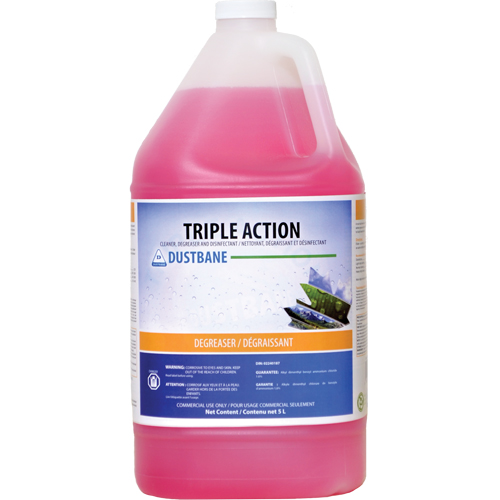 Triple Action - Cleaner, Degreaser, and Disinfectant, 5 L, Jug Action Paper