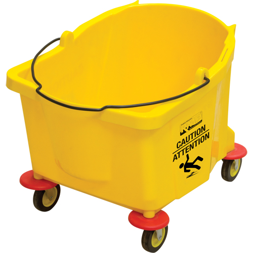 Seau pour vadrouille, Capacit&eacute; de 9.5 gal. US (38 pintes), Jaune Action Paper