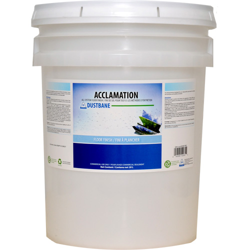 Acclamation All-System Floor Finish, 20 L, Drum Action Paper