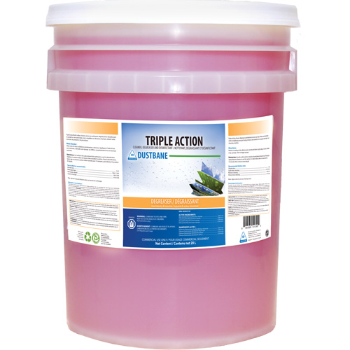 Triple Action Disinfecting Cleaner & Degreaser, 20 L, Pail Action Paper