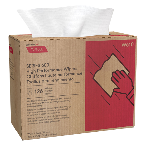 Chiffons enchev&ecirc;tr&eacute;s HP Pro Tuff-Job, Robuste, 16-3/4" lo x 9-3/4" la Action Paper