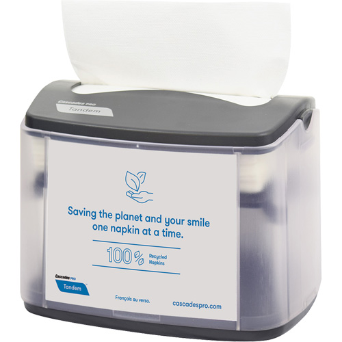 Pro Tandem Tabletop Napkin Dispenser Action Paper