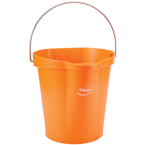 Food Hygiene Bucket, Tangerine, 3 US gal. Action Paper