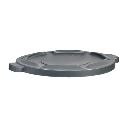 32 Gal Waste Container Lid, Flat Lid, Plastic/Polyethylene, Fits Container Size: 22" Dia. Action Paper