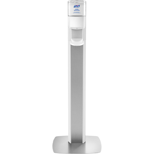 Messenger ES6 Silver Panel Floor Stand with Dispenser Action Paper