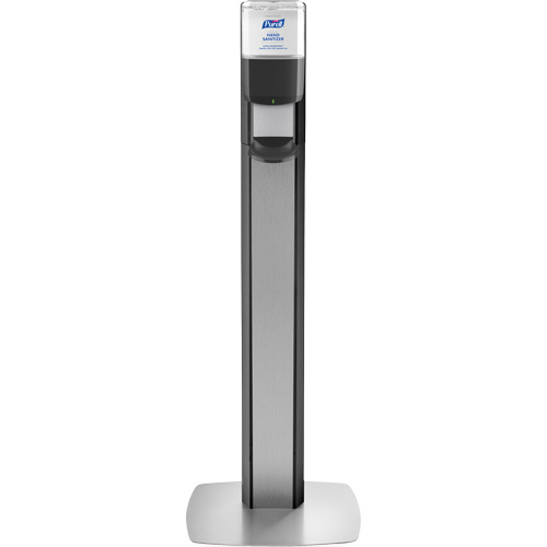 Messenger ES8 Silver Panel Floor Stand with Dispenser Action Paper