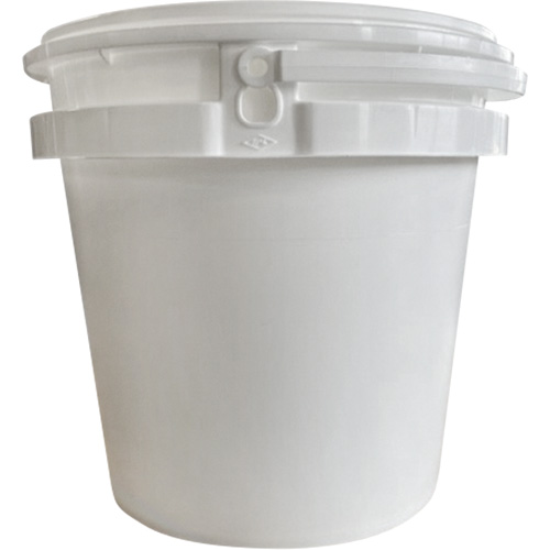 Pail with Lid, Plastic, 2.3 gal. Action Paper