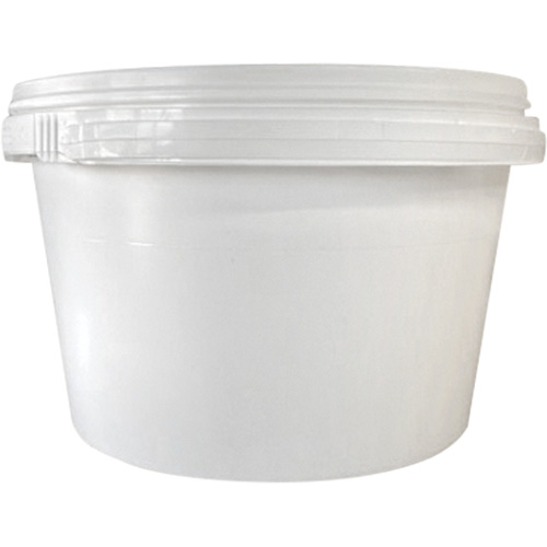 Pail with Lid, Plastic, 1.03 gal. Action Paper