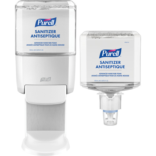Advanced Hand Rub Foam Kit, 1200 ml, Cartridge Refill, 70% Alcohol Action Paper