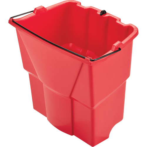 Seau optionnel Wavebrake pour eau sale, Capacit&eacute; de 4.5 gal. US (18 pintes), Rouge Action Paper