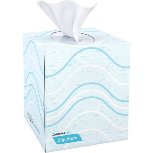 Papier-mouchoir Pro Signature, 2 pli, 8" lo x 8" la, 90 feuilles/boîte Action Paper