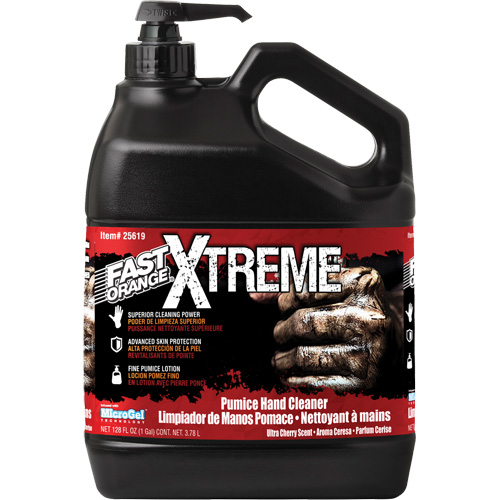 Xtreme Professional Grade Hand Cleaner, Pumice, 3.78 L, Pump Bottle, Cherry Action Paper