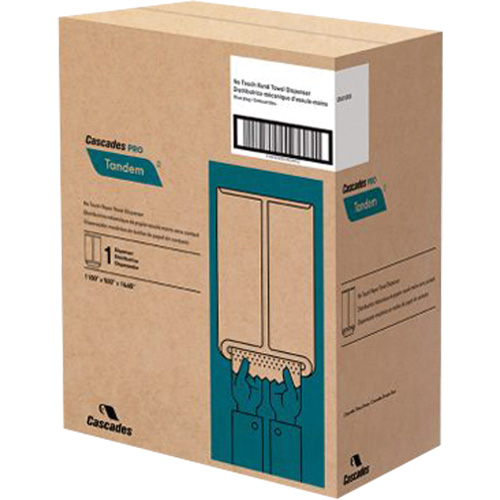 Distributeur d'essuie-mains Pro Tandem, Sans contact, 11,5" la x 9" p x 16,6" h Action Paper
