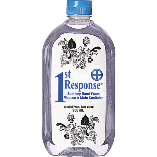 Mousse nettoyante pour les mains 1st Response, Liquide, 950 ml, Bouteille, Sans parfum Action Paper