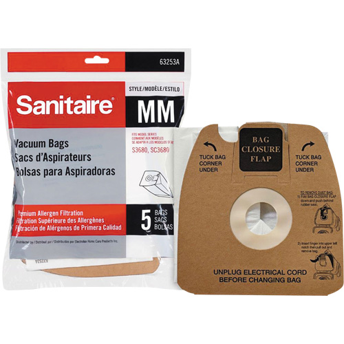 Sac d'aspirateur de premi&egrave;re qualit&eacute;, 1 gal. US Action Paper