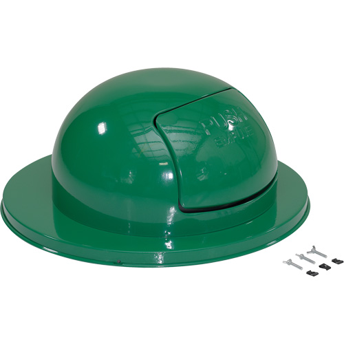 Drum Waste Disposal Top, Dome Lid, Metal, Fits Container Size: 23-1/2" Dia. Action Paper