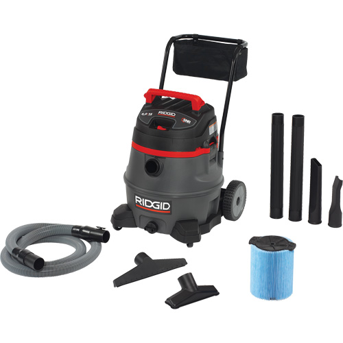 Aspirateur industriel avec chariot NXT, Secs-humides, 6 CV, 14 gal. US (53 litres) Action Paper