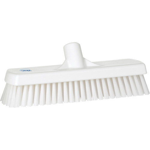 Brosse &agrave; r&eacute;curer pour planchers et murs, Crins Ferme, 12", Polyester, Blanc Action Paper