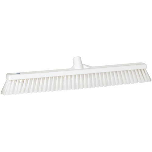 Balai-brosse &agrave; soies combin&eacute;es, Crins Cors&eacute;/Fin, 24", Polyester, Blanc Action Paper