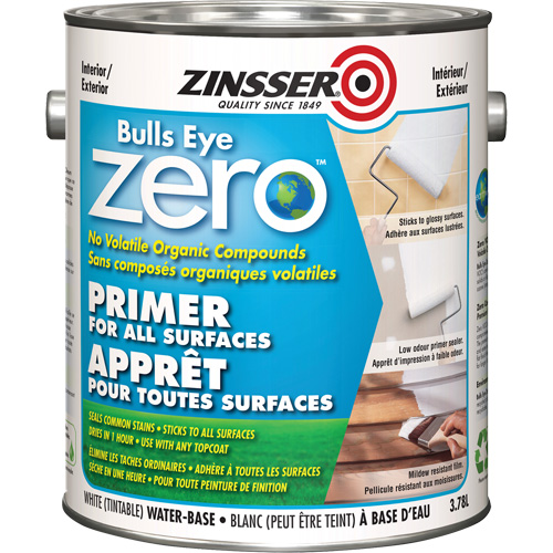 Appr&ecirc;t &agrave; faible teneur en COV Bulls Eye Zero, 3,78 L, Gallon, Blanc teintable Action Paper